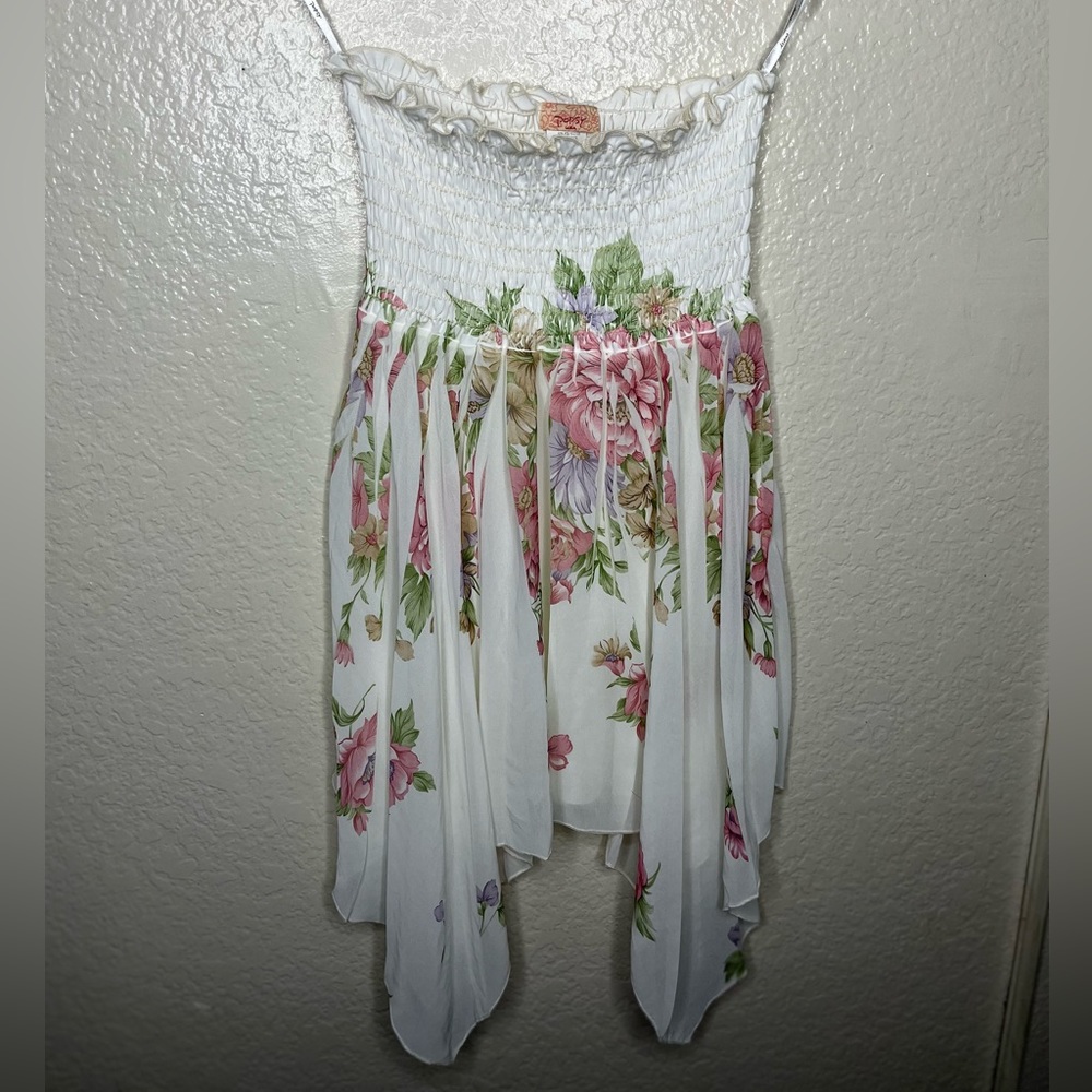 Vintage Popsy USA Floral Tube Top